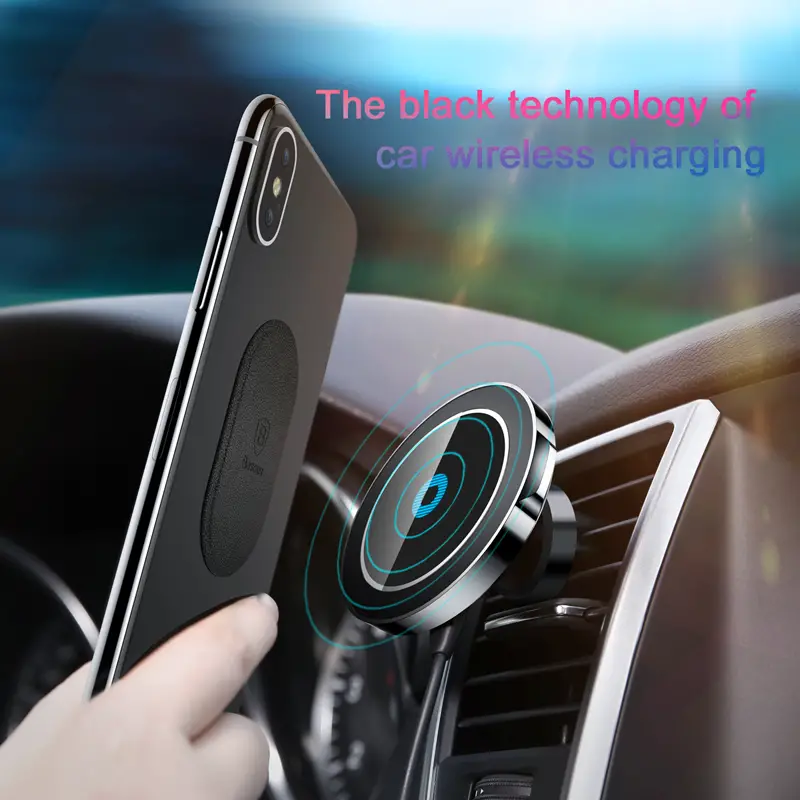 Baseus Magnetic Car Phone Holder For iPhone Samsung Car Wireless ...